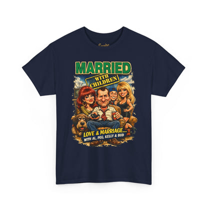 Married with Children Retro TV Tee — Vintage Sitcom Graphic Shirt