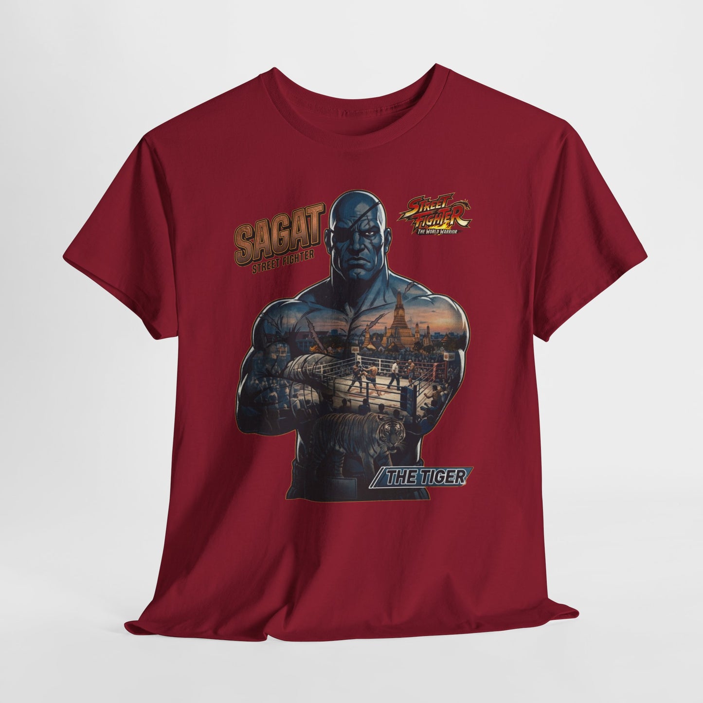 Sagat Street Fighter Graphic Tee – Vintage Fighter Poster T-Shirt