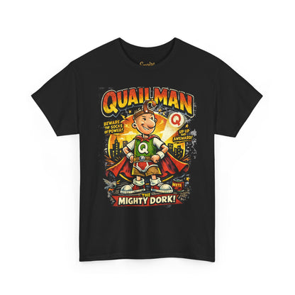 Quailman Mighty Dork T-Shirt — Retro Cartoon Graphic Tee