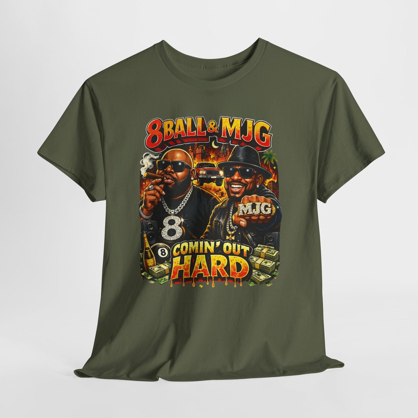 8Ball & MJG 'Comin' Out Hard' Vintage Hip-Hop Graphic Tee