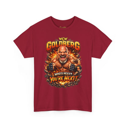 WCW Goldberg 'Who's Next? You're Next!' T-Shirt – Retro Wrestling Fan Tee