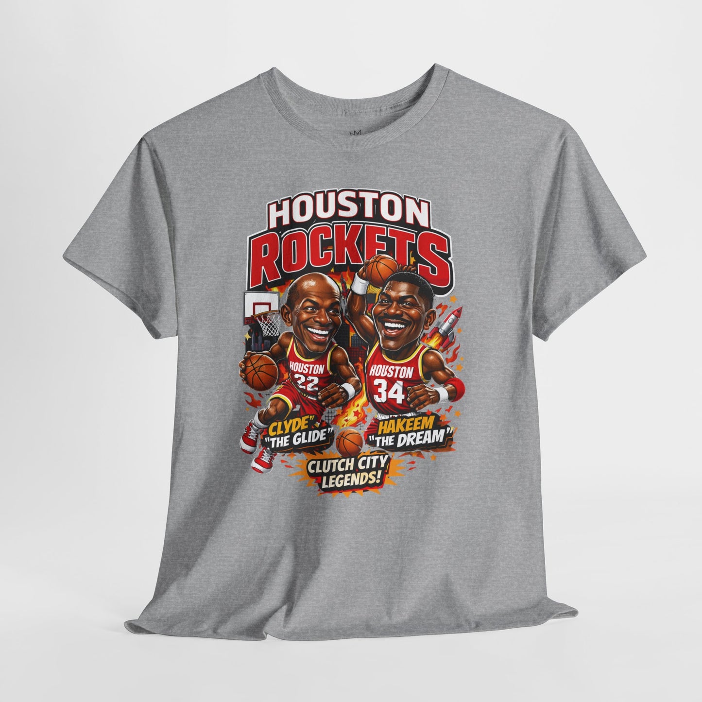 Houston Rockets 'The Glide and The Dream'| Vintage Sports Shirt, Basketball Gift, Retro Sports Tee, Casual Wear, Fan Apparel