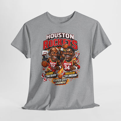 Houston Rockets 'The Glide and The Dream'| Vintage Sports Shirt, Basketball Gift, Retro Sports Tee, Casual Wear, Fan Apparel
