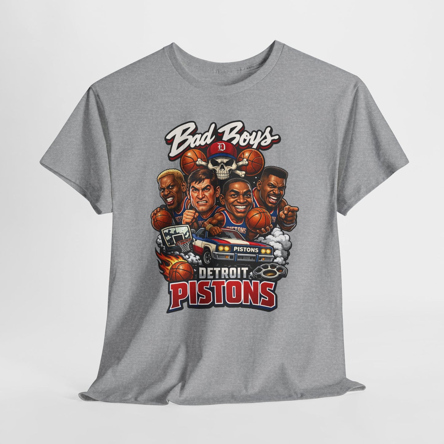 Detroit Pistons "Bad Boys" T-Shirt — Vintage Basketball Team Tee