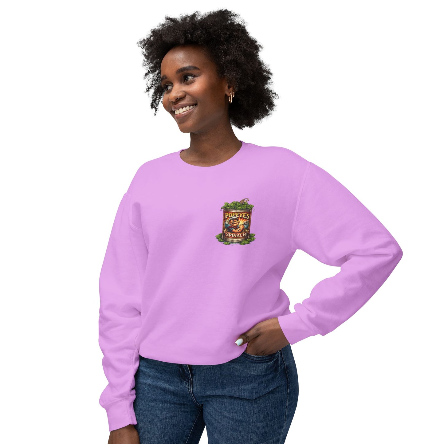Popeye Graphic Crewneck Sweatshirt — "I Yam What I Yam" Vintage Sailor Tee