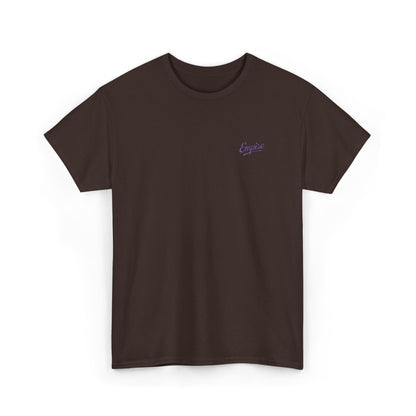 Signature Embroidered Empire Purple Chest Logo T-Shirt
