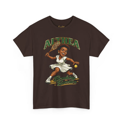Althea Gibson 'Breaking Barriers' Tennis T-Shirt — Vintage Grand Slam Champion Tribute