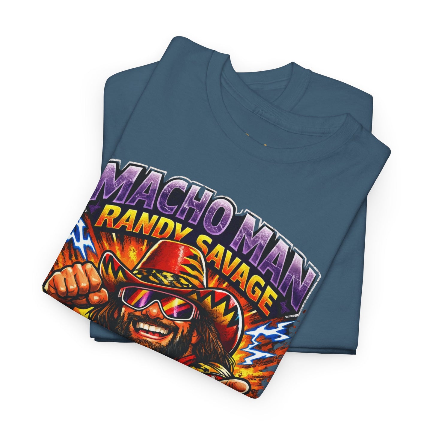 Retro Wrestling Graphic Tee — "Macho Man Randy Savage" Vintage Style