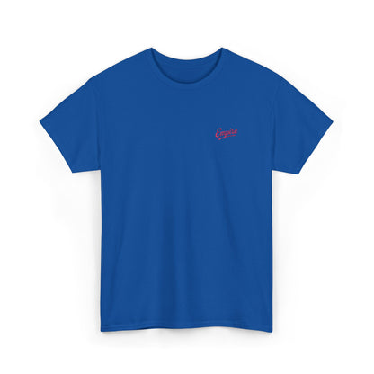 Signature Embroidered Empire Pink Chest Logo T-Shirt