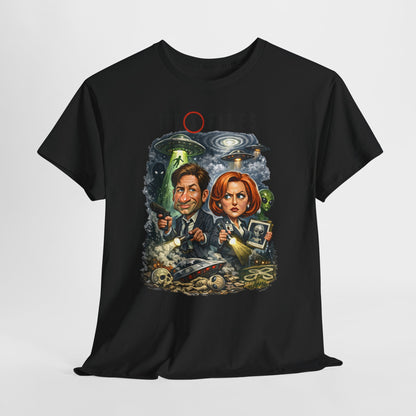 Sci‑Fi Detective Tee — The X Files Artwork Graphic T‑Shirt
