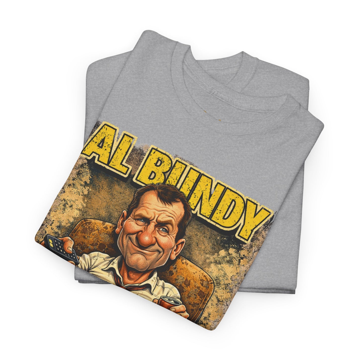 Retro TV Character Tee — "Al Bundy Awesome... Gawwwwd" Graphic T-Shirt