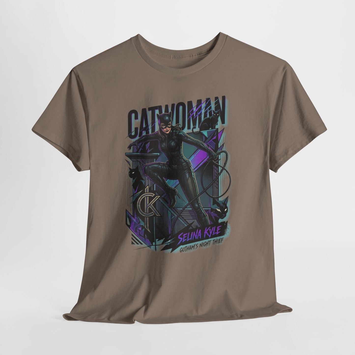 Catwoman Graphic Tee — Selina Kyle Comic Art T‑Shirt