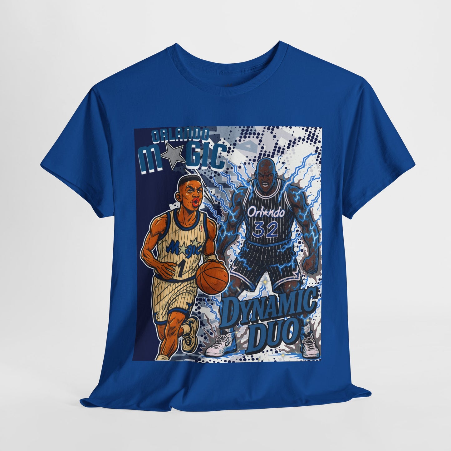 Dynamic Duo Basketball Tee - Unisex Heavy Cotton Shirt, Sports Fan Apparel, Gift for Athletes, Vintage Style, Cool Casual Wear