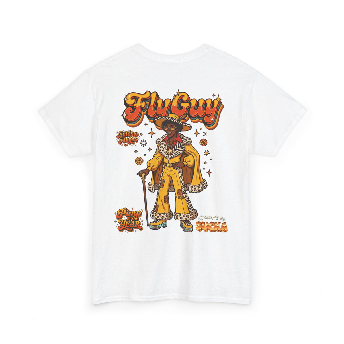Fly Guy Retro "Pimp Of The Year" Graphic T-Shirt - I'm Gonna Get You Sucka Movie