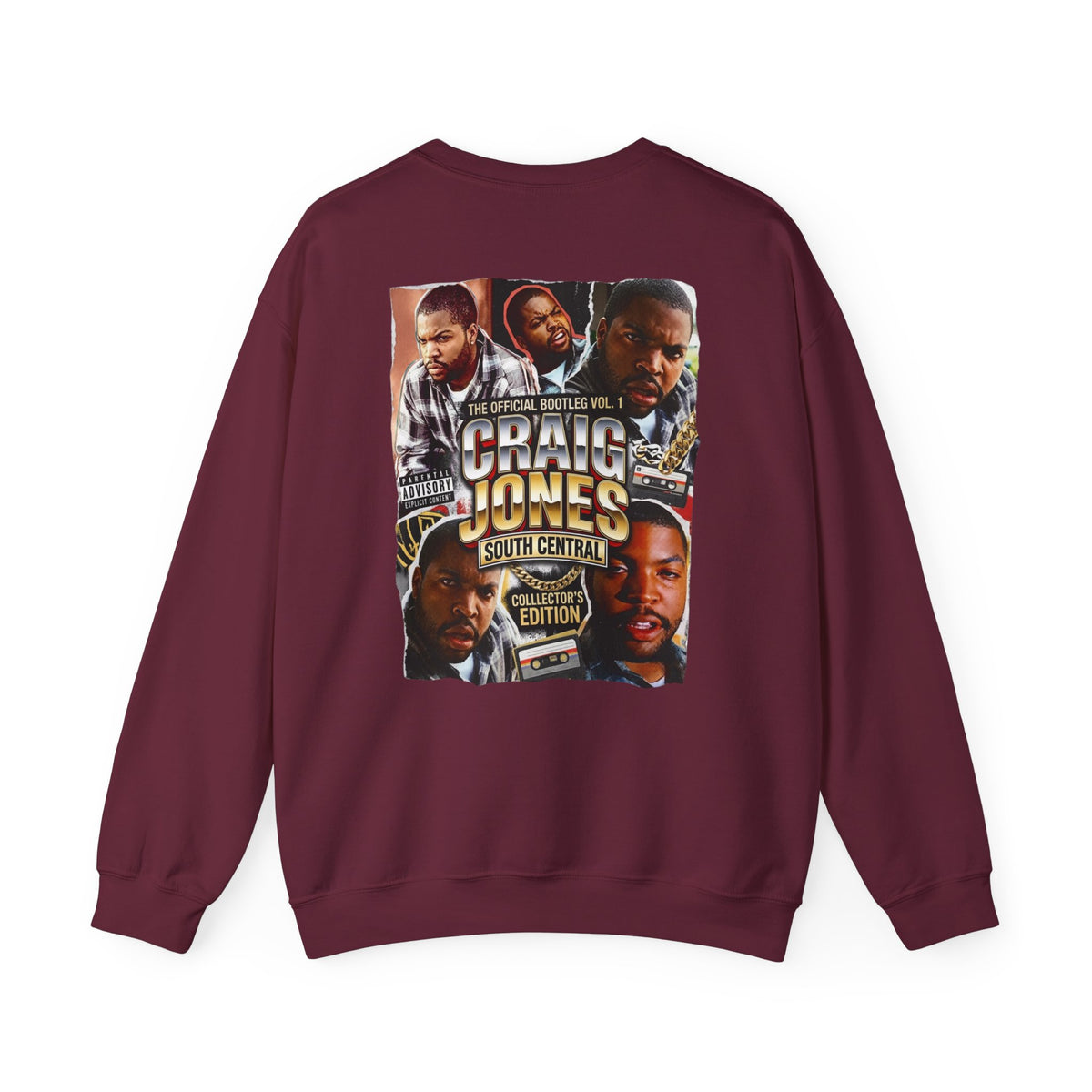 Craig Jones South Central Crewneck Sweatshirt — Retro Hip Hop Graphic Pullover