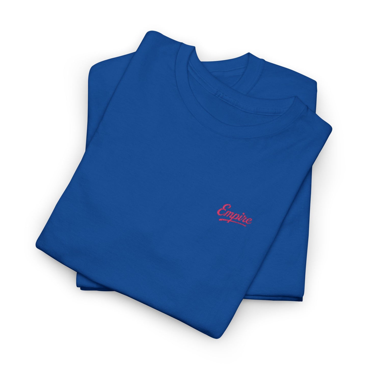 Signature Embroidered Empire Pink Chest Logo T-Shirt