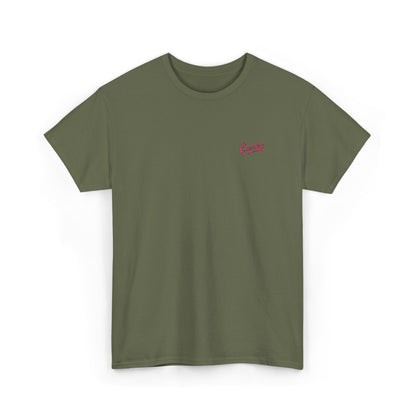 Signature Embroidered Empire Pink Chest Logo T-Shirt