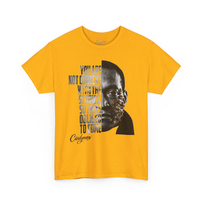 Candyman - I Was Obliged to Come Typography Portrait Graphic T-Shirt