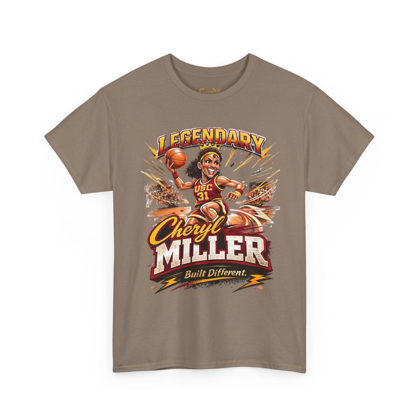 Legendary Cheryl Miller Basketball T-Shirt — 4x NCAA Champion, 1984 Gold Medalist