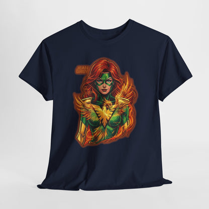 T-Shirt — Fiery Phoenix Superhero Graphic Tee (Jean Grey Inspired)