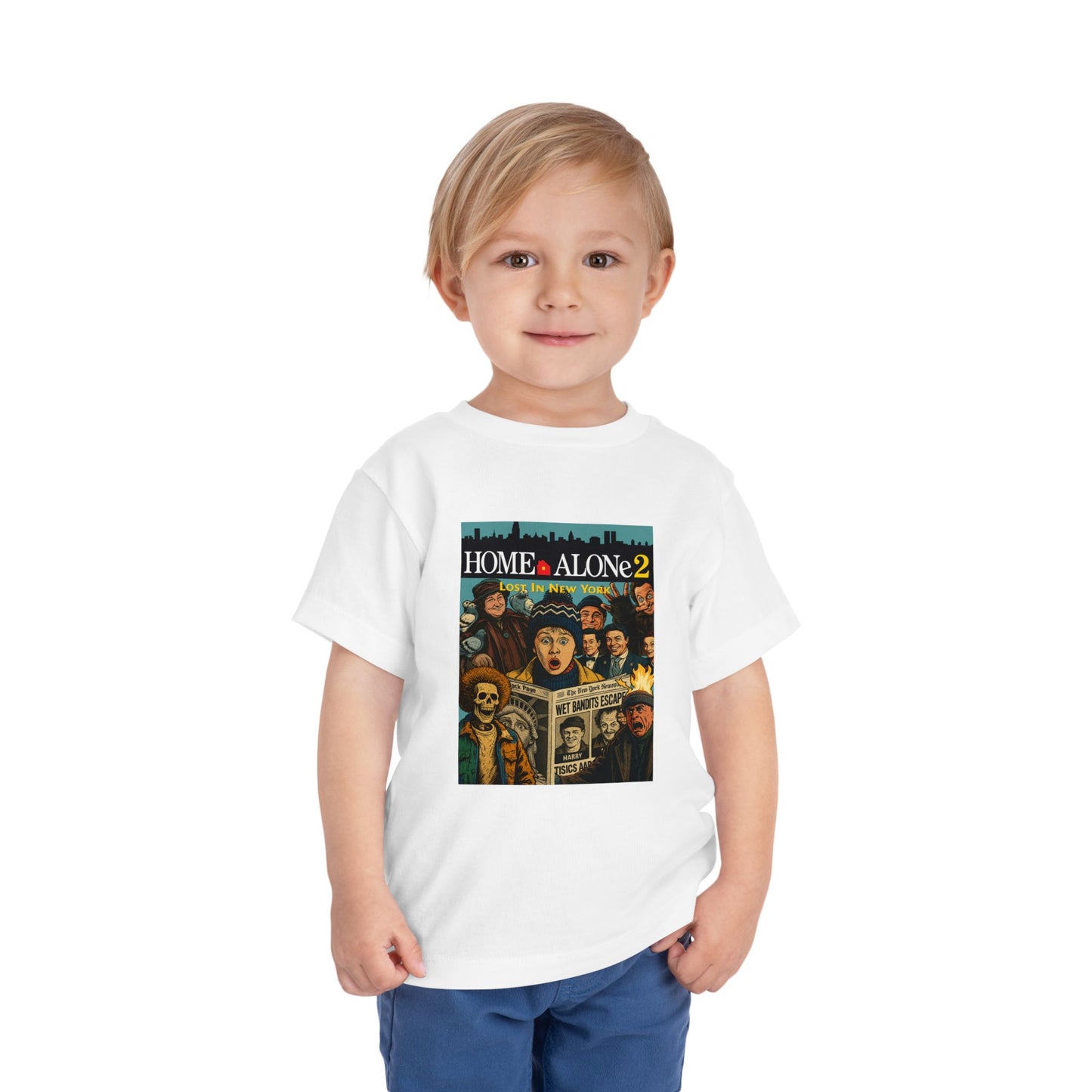 Home Alone 2 Toddler Tee - Fun Kid's Shirt for Movie Fans, Birthday Gift, Playtime, Family Movie Night, Holiday Apparel