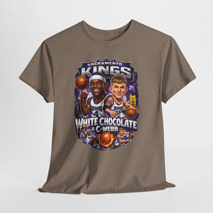 Sacramento Kings 'White Chocolate & C-Webb' Basketball Tee