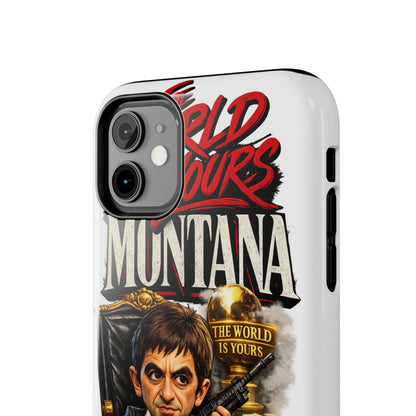 Tony Montana "The World Is Yours" Vintage Caricature Tough Phone Case