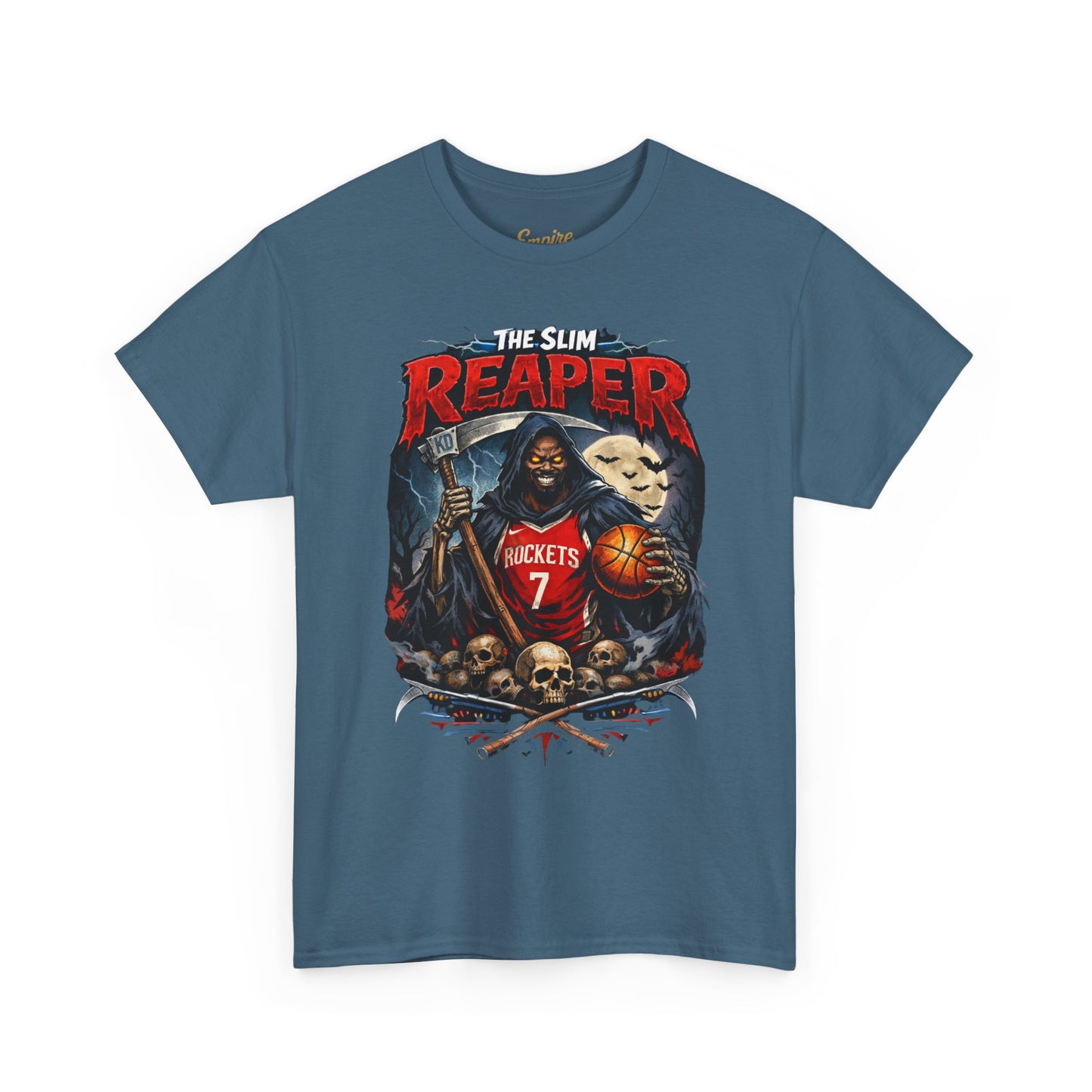 Grim Reaper Basketball Tee — "The Slim Reaper" Graphic T-Shirt