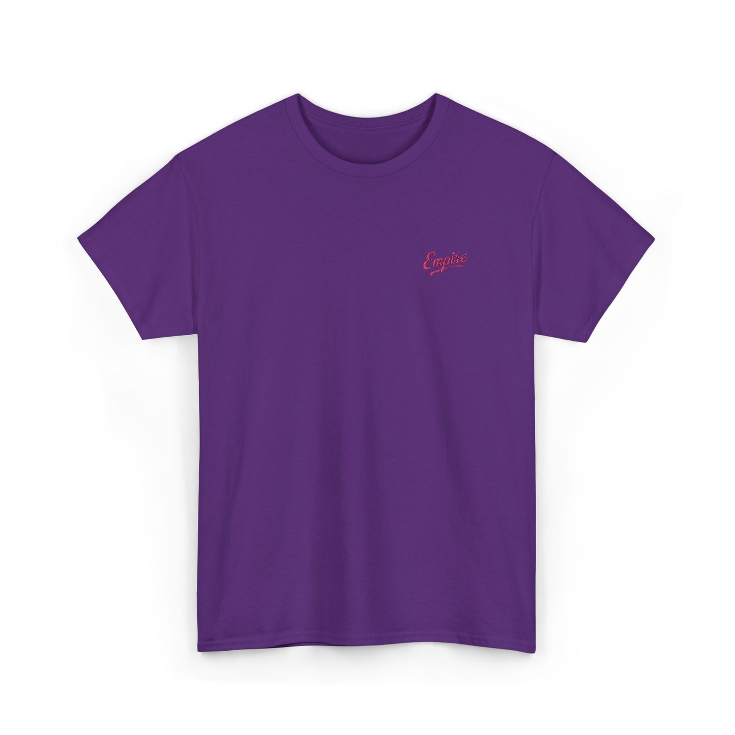 Signature Embroidered Empire Pink Chest Logo T-Shirt