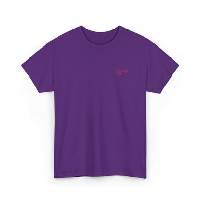 Signature Embroidered Empire Pink Chest Logo T-Shirt