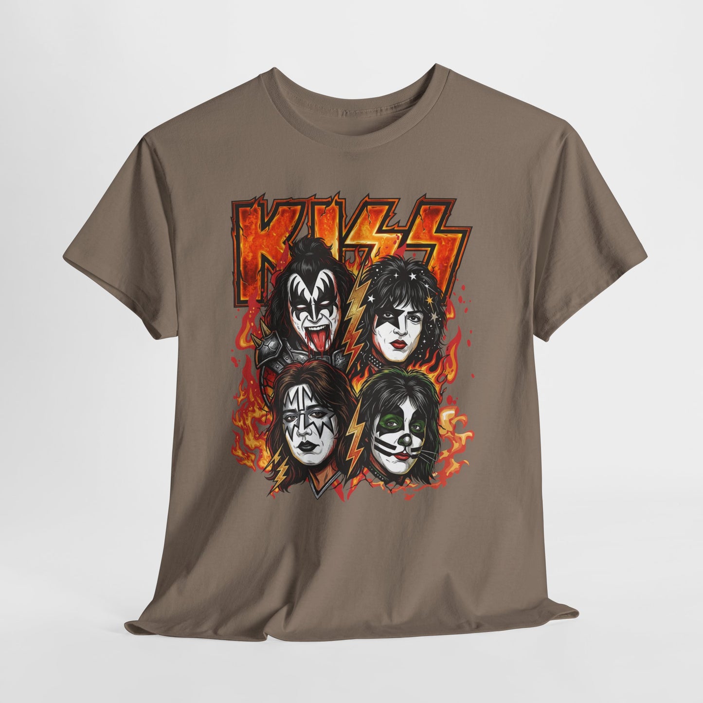 Rock Band Flames Graphic Tee