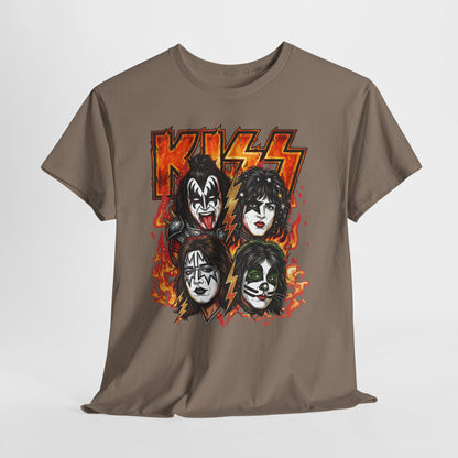 Rock Band Flames Graphic Tee