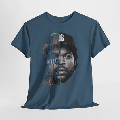 Boyz N The Hood Doughboy Half-Face Portrait with Bold Typography "Either They Don’t Know/Don’t Show"