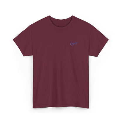 Signature Embroidered Empire Purple Chest Logo T-Shirt