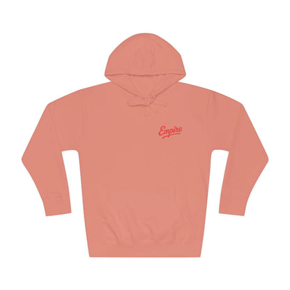 Empire Signature Embroidered Hoodie — Minimal Fleece with Red 'Empire' Logo