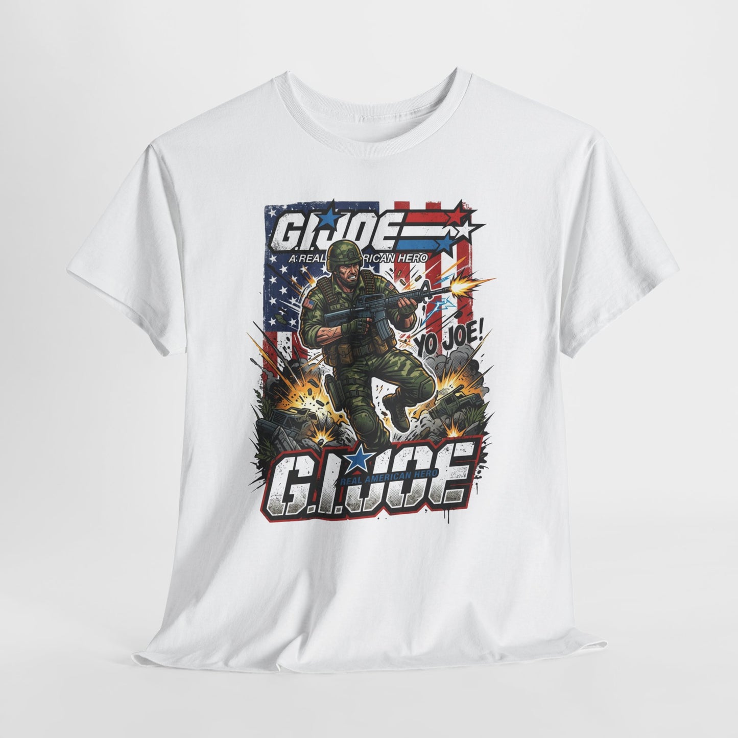 GI Joe Graphic Tee – Vintage Military Action Poster T-Shirt