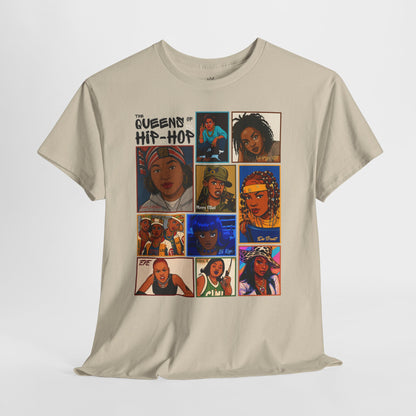 Hip-Hop Queens Tee, Unisex Cotton T-Shirt, Statement Shirt, Music Lover Gift, Casual Everyday Wear, Trendy Graphic Tee