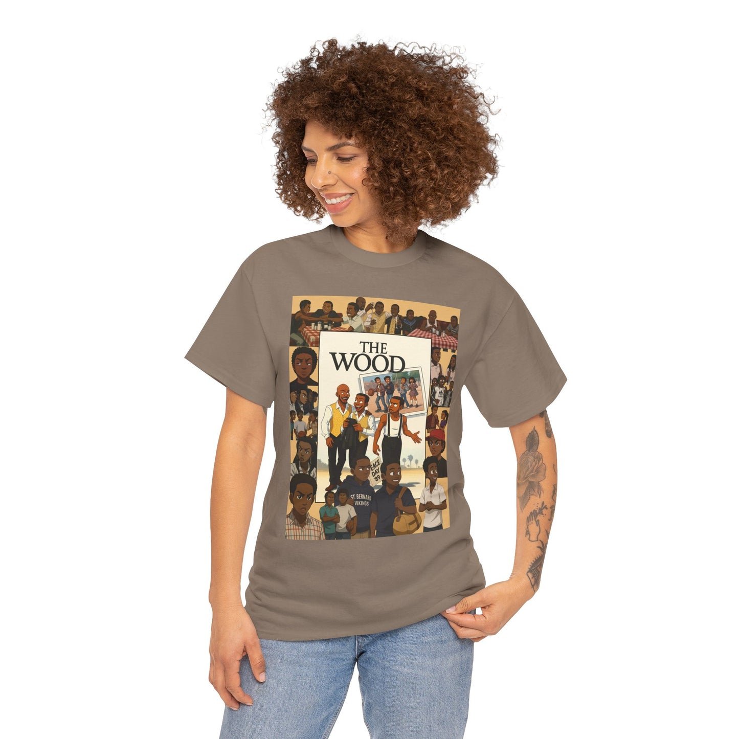 Retro 'The Wood' Graphic Shirt - Perfect for Casual Wear or Events