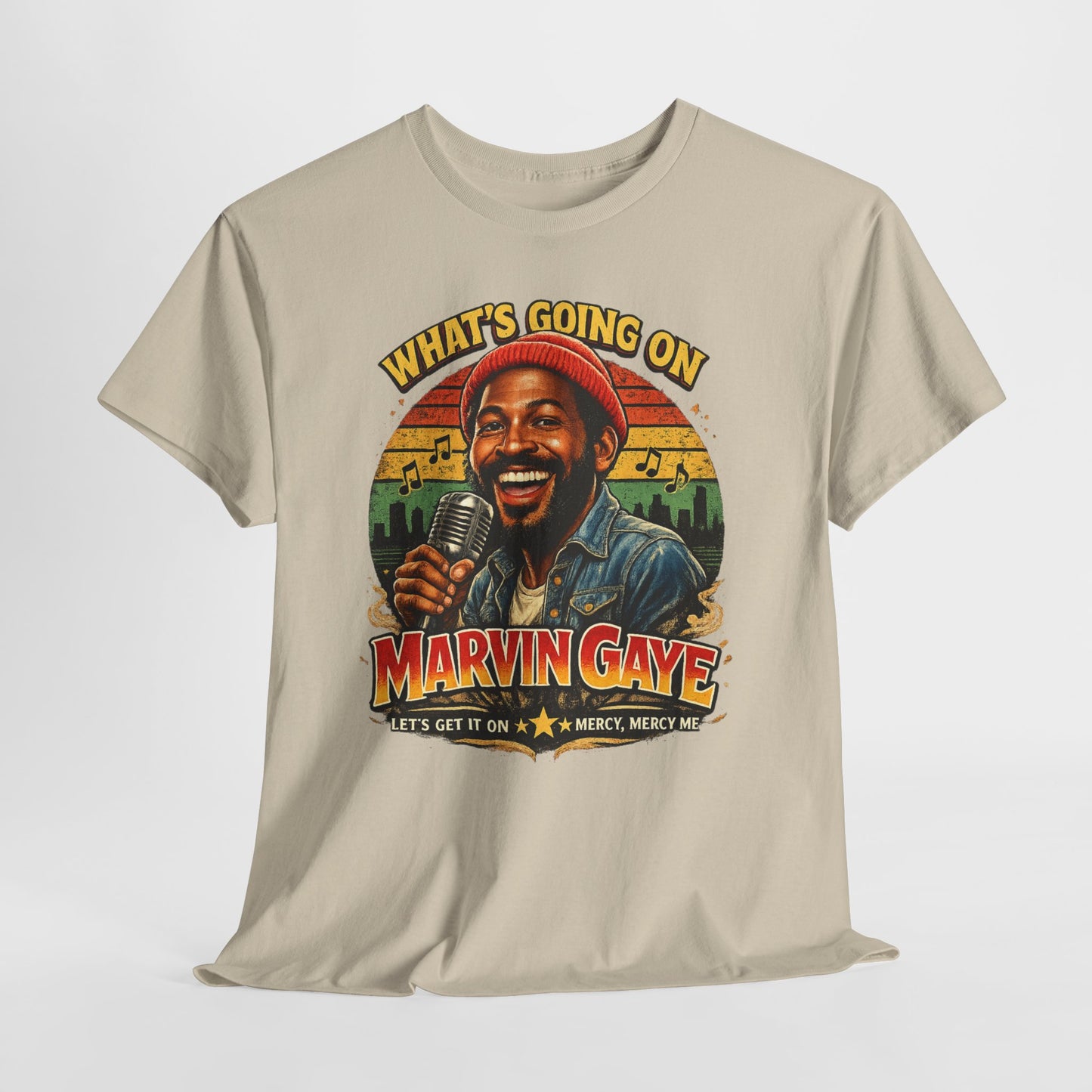 Marvin Gaye Tribute Tee, Vintage Music T-Shirt, Unisex Cotton Tee, Retro Style Shirt, Gift for Music Lovers, Perfect for Concerts
