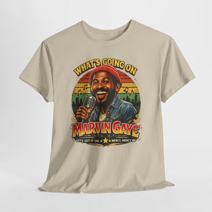Marvin Gaye Tribute Tee, Vintage Music T-Shirt, Unisex Cotton Tee, Retro Style Shirt, Gift for Music Lovers, Perfect for Concerts