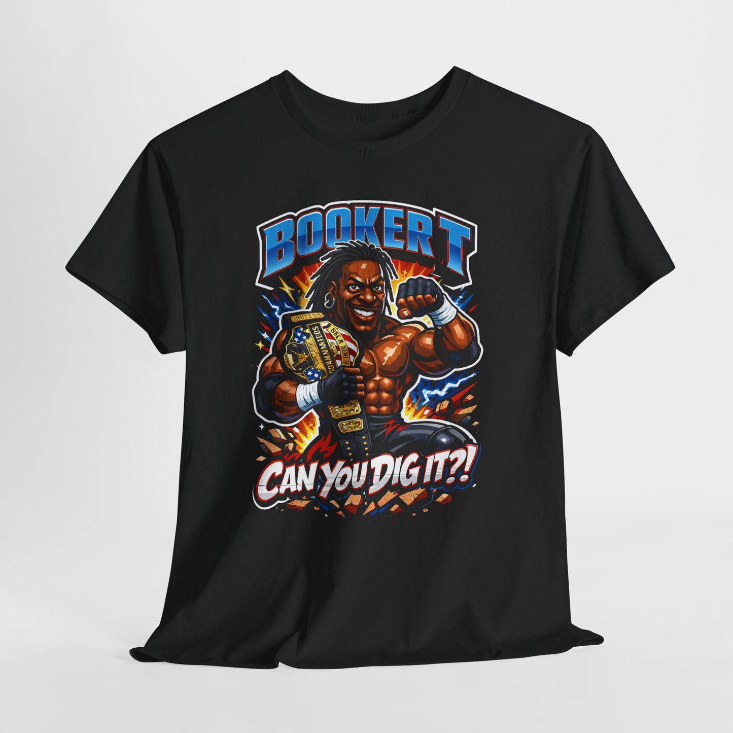 Booker T "Can You Dig It?!" T-Shirt — Retro Pro Wrestler Graphic Tee