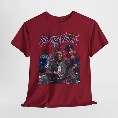 Lil Uzi — Retro Neon Rap Portrait T-Shirt
