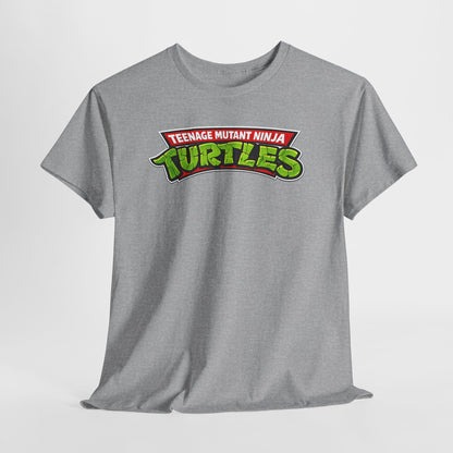 Teenage Mutant Ninja Turtles Graphic Tee — Retro TMNT Logo & Group Back Print