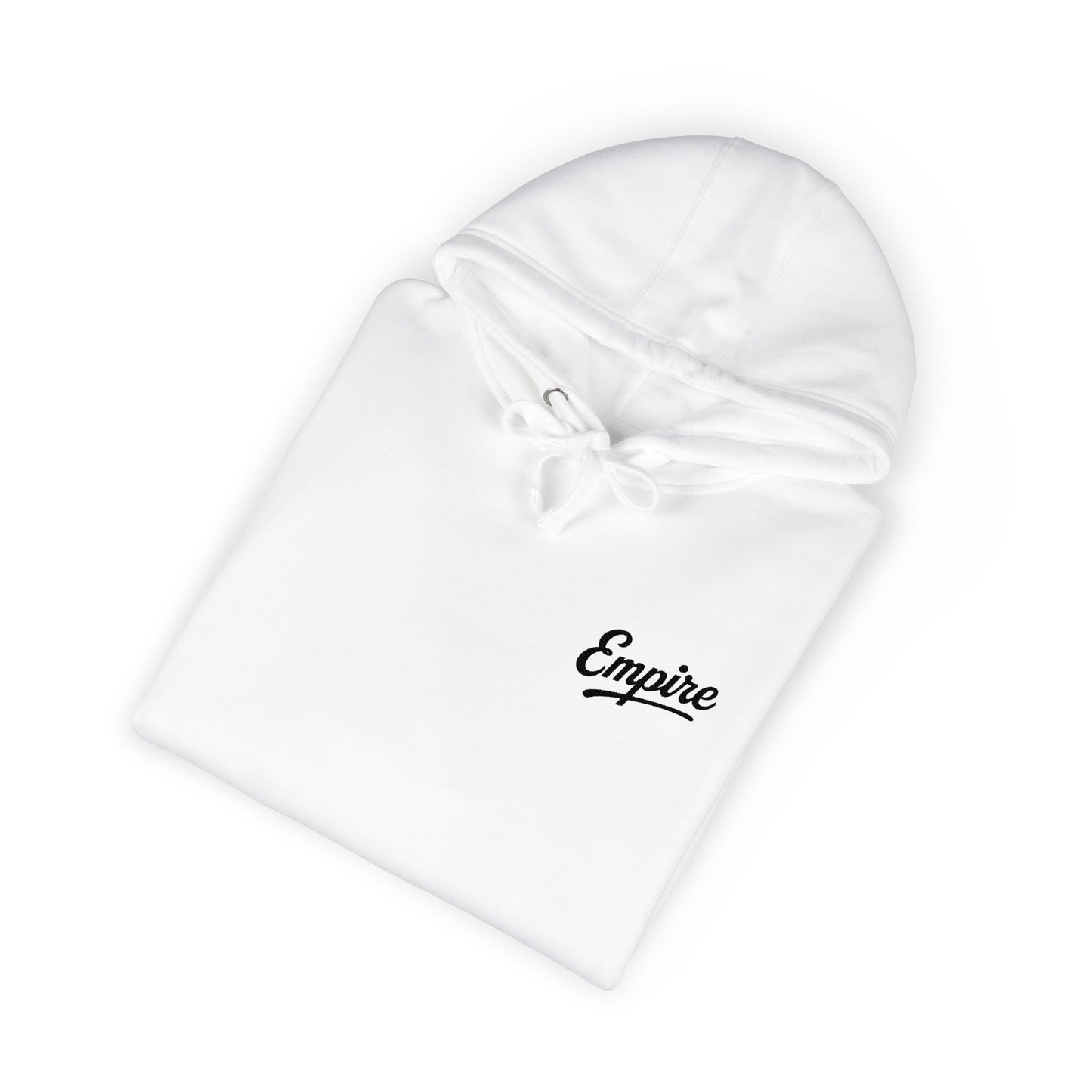 Empire Signature Embroidered Hoodie — Minimal Fleece with Black 'Empire' Logo