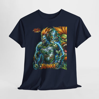 Blanka Lightning Warrior Tee — Retro Fighting Game Graphic T-Shirt
