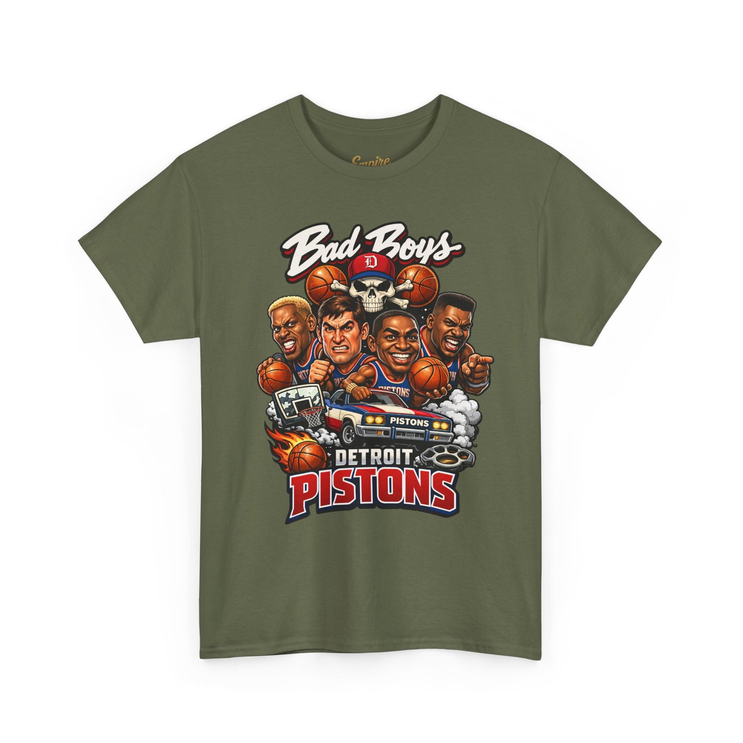 Detroit Pistons "Bad Boys" T-Shirt — Vintage Basketball Team Tee