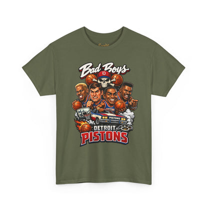 Detroit Pistons "Bad Boys" T-Shirt — Vintage Basketball Team Tee
