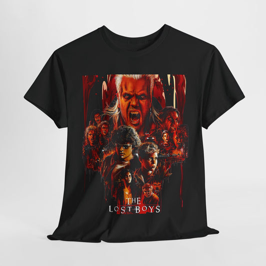 Horror-Inspired Unisex Heavy Cotton Tee, Vintage Movie Shirt, Graphic Tee, Gift for Horror Fans, Casual Wear