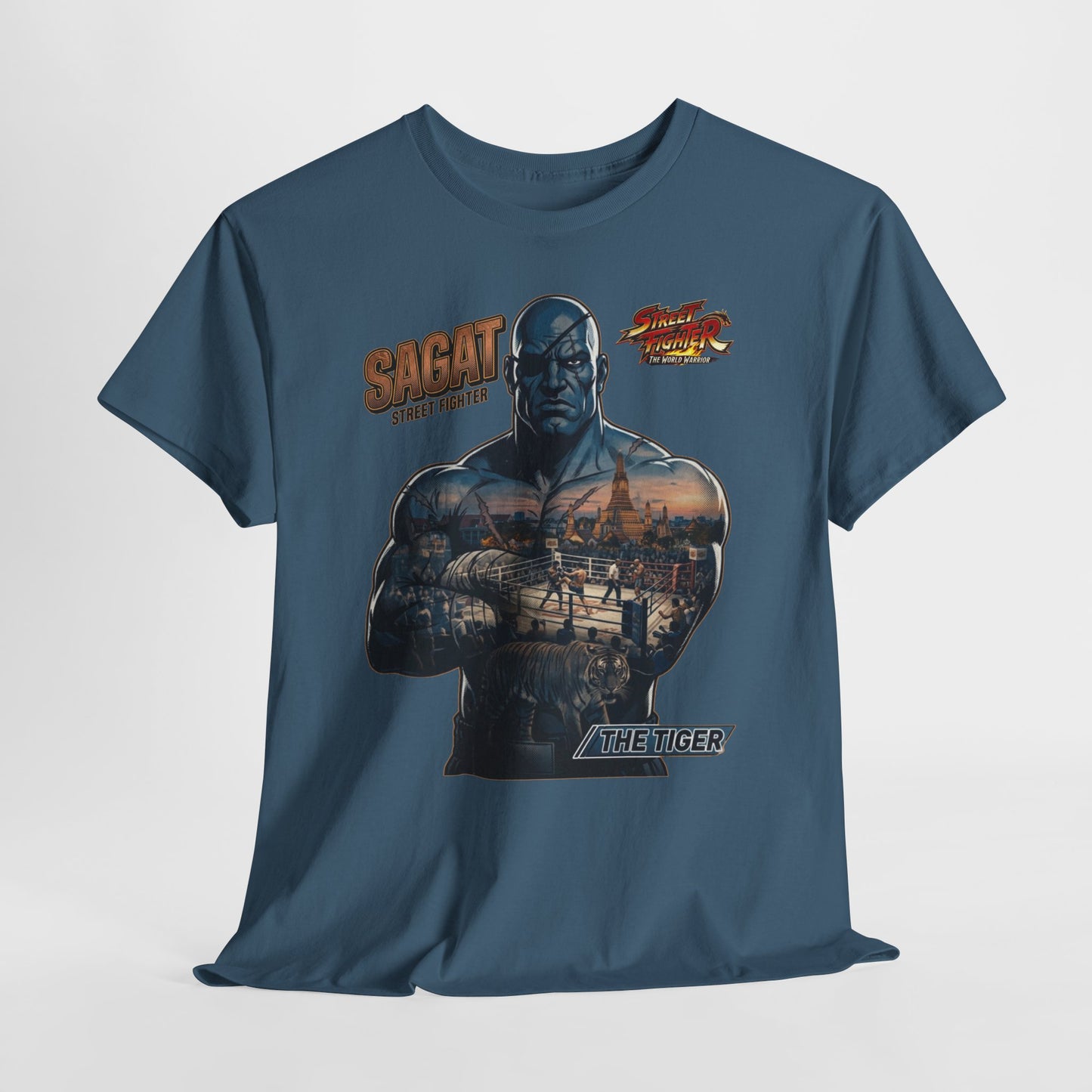 Sagat Street Fighter Graphic Tee – Vintage Fighter Poster T-Shirt