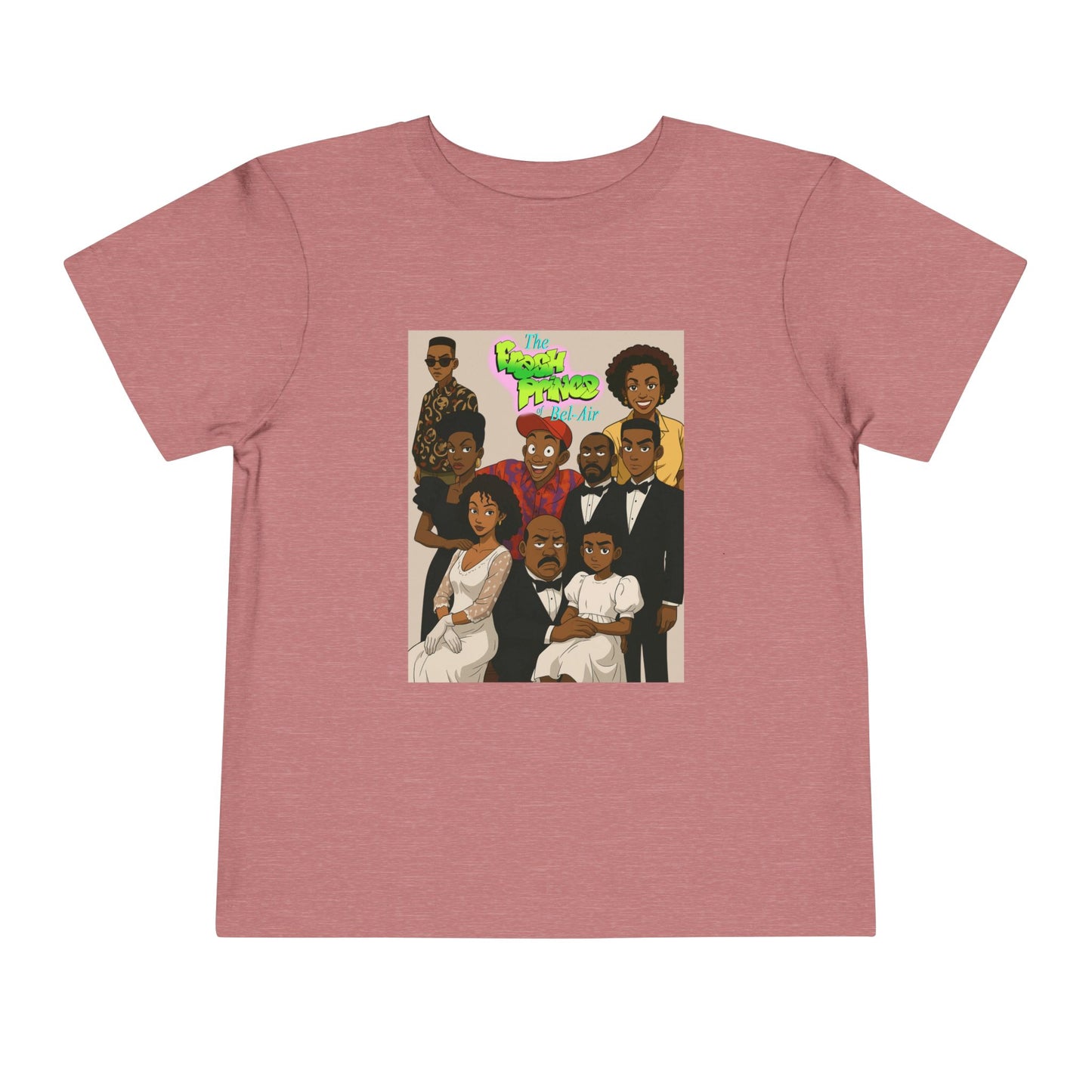 Cool Fresh Prince Cartoon Family Toddler Tee, Fun Kids T-Shirt, Unique Gift for Birthdays, Family Reunion, Playdate Outfit, Everyday Wear